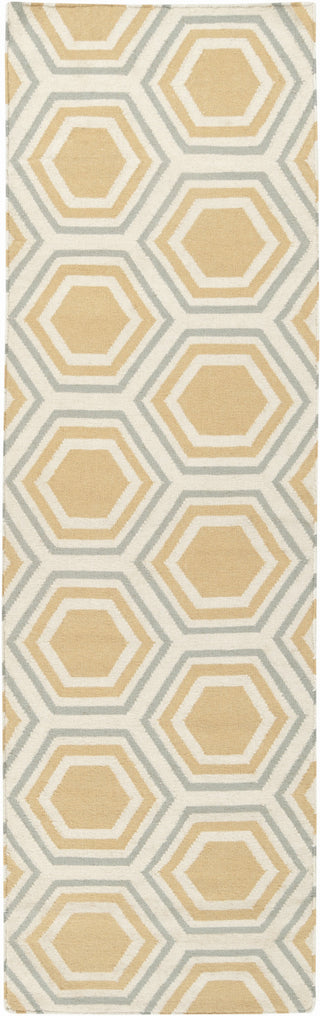 Surya Fallon FAL-1038 Gold Area Rug by Jill Rosenwald 2'6'' x 8' Runner