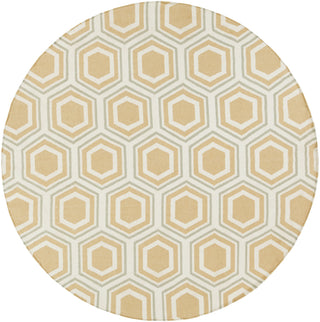 Surya Fallon FAL-1038 Gold Area Rug by Jill Rosenwald 8' Round