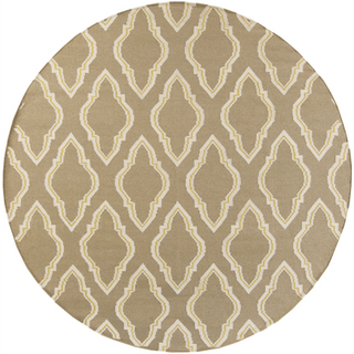 Surya Fallon FAL-1043 Taupe Area Rug by Jill Rosenwald 8' Round