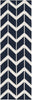 Surya Fallon FAL-1055 Navy Area Rug by Jill Rosenwald 2'6'' x 8' Runner