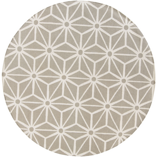 Surya Fallon FAL-1059 Taupe Area Rug by Jill Rosenwald 8' Round