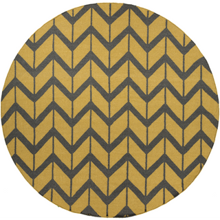 Surya Fallon FAL-1088 Gold Area Rug by Jill Rosenwald 8' Round