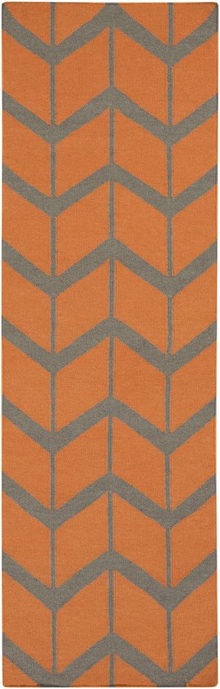 Surya Fallon FAL-1089 Burnt Orange Area Rug by Jill Rosenwald 2'6'' x 8' Runner