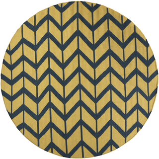 Surya Fallon FAL-1090 Gold Area Rug by Jill Rosenwald 8' Round