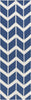 Surya Fallon FAL-1093 Cobalt Area Rug by Jill Rosenwald 2'6'' x 8' Runner