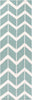 Surya Fallon FAL-1094 Teal Area Rug by Jill Rosenwald 2'6'' x 8' Runner