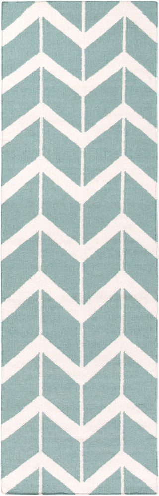 Surya Fallon FAL-1094 Teal Area Rug by Jill Rosenwald 2'6'' x 8' Runner