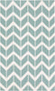 Surya Fallon FAL-1094 Teal Area Rug by Jill Rosenwald 5' x 8'
