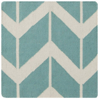 Surya Fallon FAL-1094 Teal Hand Woven Area Rug by Jill Rosenwald Sample Swatch