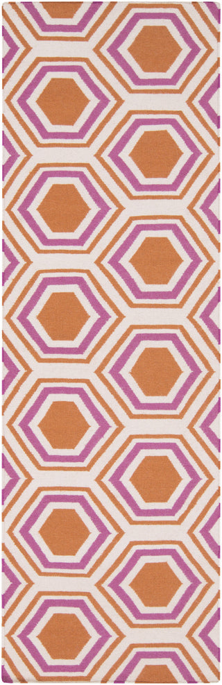 Surya Fallon FAL-1100 Burnt Orange Area Rug by Jill Rosenwald 2'6'' x 8' Runner