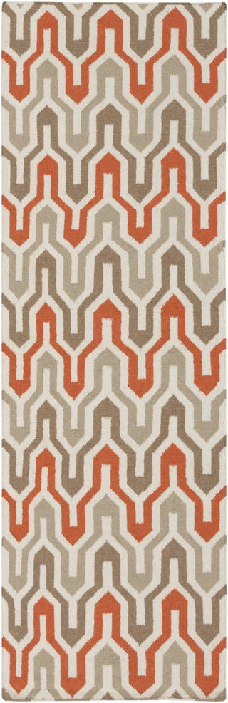 Surya Fallon FAL-1103 Tangerine Area Rug by Jill Rosenwald 2'6'' x 8' Runner