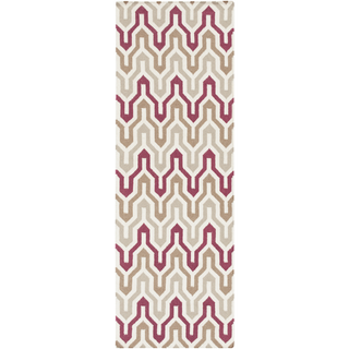 Surya Fallon FAL-1104 Burgundy Area Rug by Jill Rosenwald 2'6'' x 8' Runner