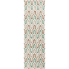 Surya Fallon FAL-1105 Emerald/Kelly Green Area Rug by Jill Rosenwald 2'6'' x 8' Runner