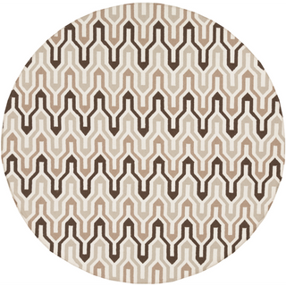 Surya Fallon FAL-1106 Chocolate Area Rug by Jill Rosenwald 8' Round