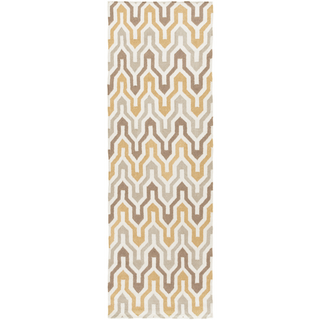 Surya Fallon FAL-1108 Gold Area Rug by Jill Rosenwald 2'6'' x 8' Runner