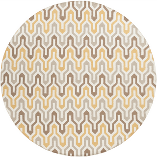 Surya Fallon FAL-1108 Gold Area Rug by Jill Rosenwald 8' Round