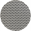 Surya Fallon FAL-1112 Black Area Rug by Jill Rosenwald 8' Round