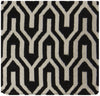 Surya Fallon FAL-1112 Black Hand Woven Area Rug by Jill Rosenwald Sample Swatch