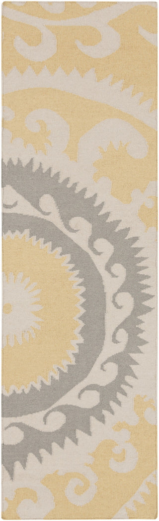 Surya Fallon FAL-1114 Gold Area Rug by Jill Rosenwald 2'6'' x 8' Runner