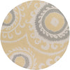 Surya Fallon FAL-1114 Gold Area Rug by Jill Rosenwald 8' Round