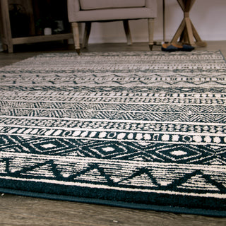 Orian Rugs Farmhouse Bamba Indigo Area Rug 