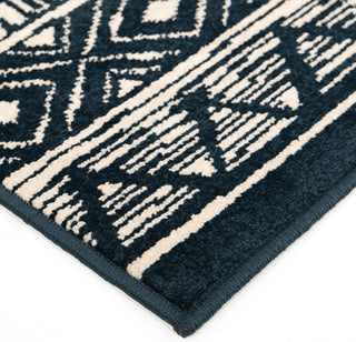 Orian Rugs Farmhouse Bamba Indigo Area Rug Corner Image