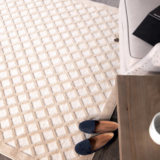 Orian Rugs Farmhouse Fusion Lattice Driftwood Area Rug 