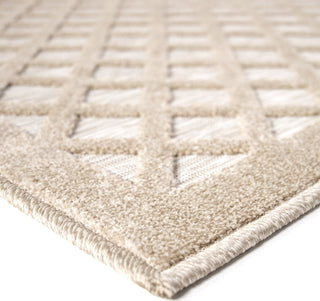 Orian Rugs Farmhouse Fusion Lattice Driftwood Area Rug Corner Image