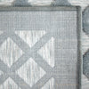 Orian Rugs Farmhouse Fusion Lattice Harbor Blue Area Rug 