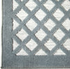 Orian Rugs Farmhouse Fusion Lattice Harbor Blue Area Rug Close up
