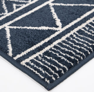 Orian Rugs Farmhouse Grand Turk Catalina Blue Area Rug Corner Image