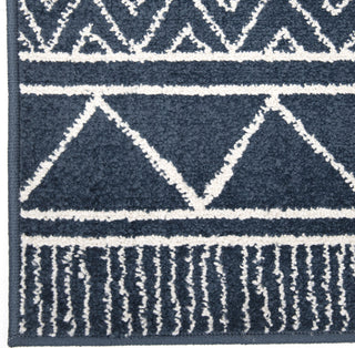 Orian Rugs Farmhouse Grand Turk Catalina Blue Area Rug Close up