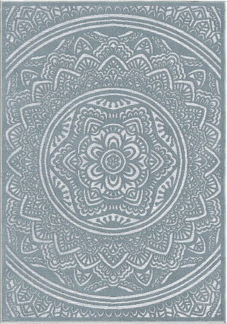 Orian Rugs Farmhouse Mandala Harbor Blue Area Rug Main Image
