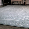 Orian Rugs Farmhouse Mandala Harbor Blue Area Rug 