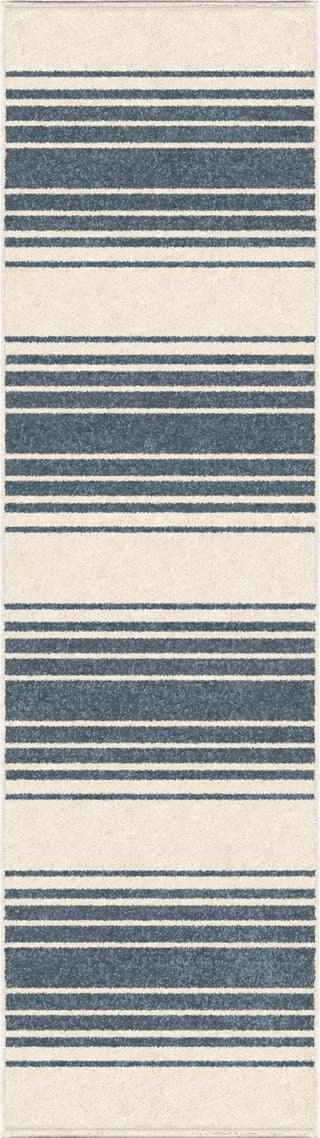 Orian Rugs Farmhouse Simple Stripe Light Blue Area Rug main image