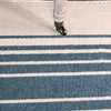 Orian Rugs Farmhouse Simple Stripe Light Blue Area Rug 