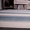 Orian Rugs Farmhouse Simple Stripe Light Blue Area Rug 