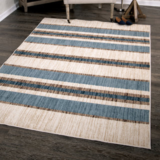 Orian Rugs Farmhouse Tourist Stripe Natural Area Rug Lifestyle Image Feature