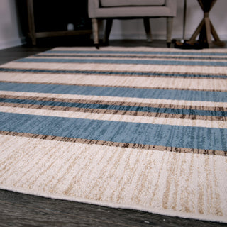 Orian Rugs Farmhouse Tourist Stripe Natural Area Rug 