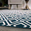 Orian Rugs Farmhouse Trellis Catalina Blue Area Rug 
