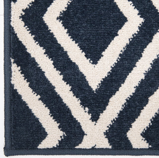 Orian Rugs Farmhouse Trellis Catalina Blue Area Rug Close up