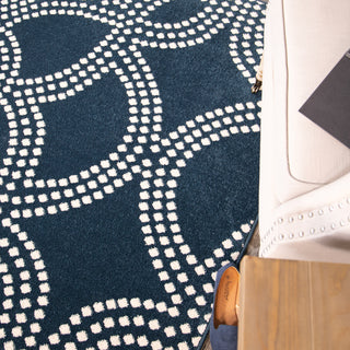 Orian Rugs Farmhouse Woolmark Catalina Blue Area Rug 