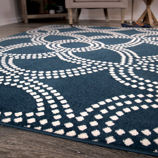 Orian Rugs Farmhouse Woolmark Catalina Blue Area Rug 
