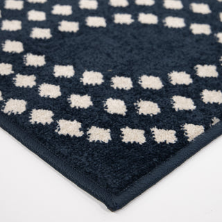 Orian Rugs Farmhouse Woolmark Catalina Blue Area Rug Corner Image