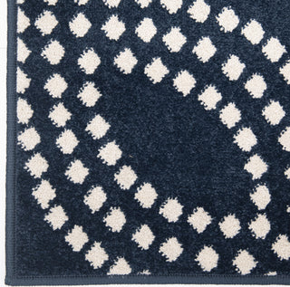 Orian Rugs Farmhouse Woolmark Catalina Blue Area Rug Close up