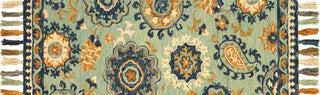 Loloi Farrah FH-01 Aqua/Multi Area Rug Close up