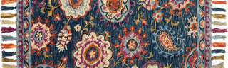 Loloi Farrah FH-01 Navy/Plum Area Rug Close up