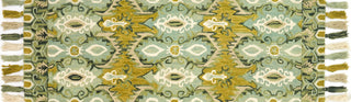 Loloi Farrah FH-03 Aqua/Lime Area Rug Close up