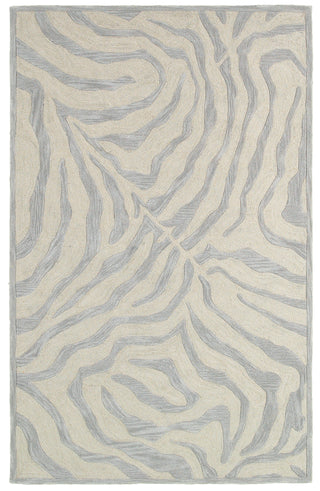 LR Resources Fashion 02510 Taupe/Silver Area Rug 5' X 7'9''