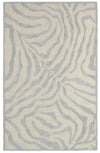 LR Resources Fashion 02510 Taupe/Silver Hand Tufted Area Rug 5' X 7'9''